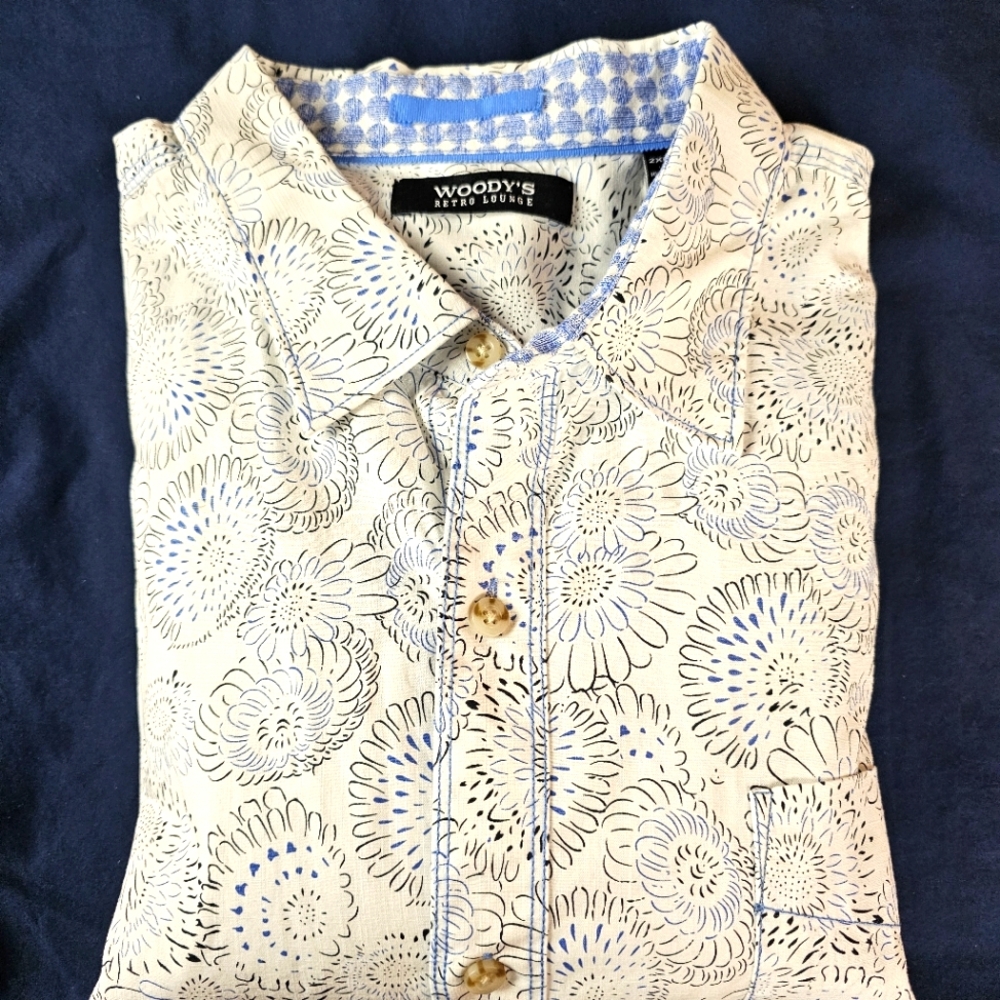 2XL Woody's Retro L/S shirt